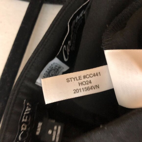 J Crew Kate Straight-Leg Pant In Four-Season Stretch Carreman Black 0 - Picture 8 of 8